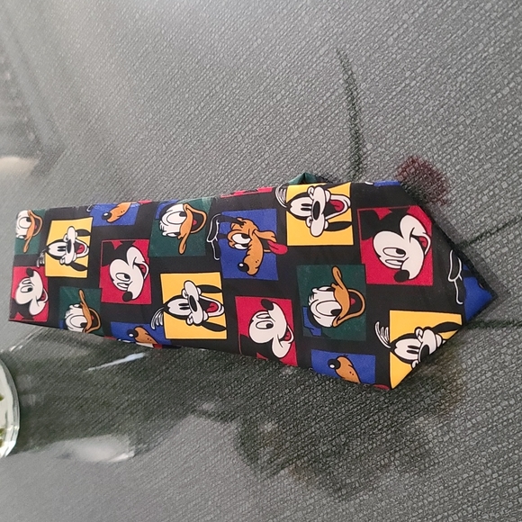 Vintage Balancine Hot Cakes Disney Mickey Mouse Donald Duck Filmstrip Retro Tie - Picture 5 of 10